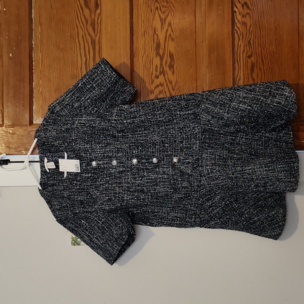 H&M Black and White Tweed Dress